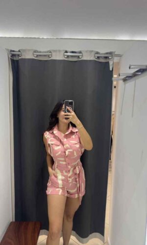 Jumper rosa y café
