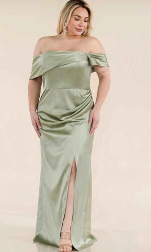 Vestido de gala turquesa